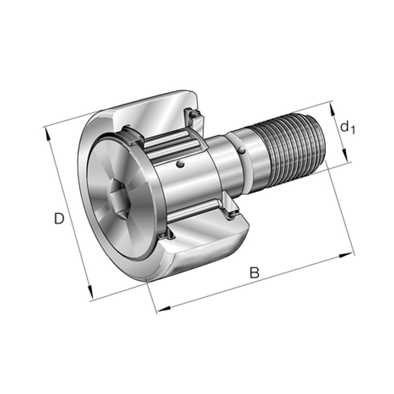 INA KR52-PP Stud Type Track Roller 20x52x66mm - Allow 1-2 Days - Contact Us For Faster Delivery
