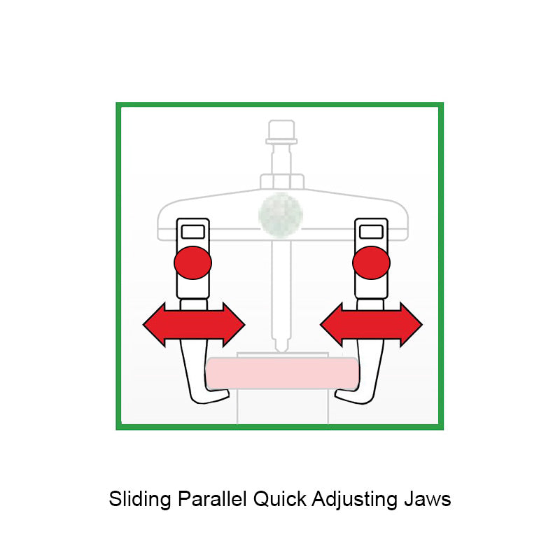 KUKKO Series 2-303-P Narrow Quick Adjusting S Pulling Jaws (Pair) 300mm Allow 2-3 Days