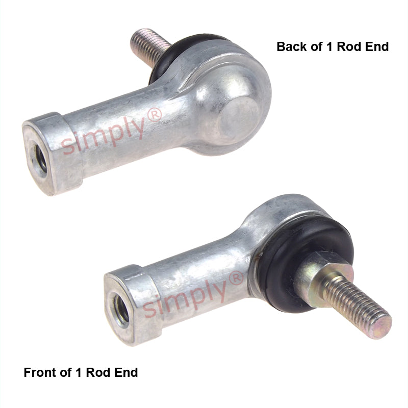 IKO LHSA6 Right Hand Metric Steel / Steel Studded Copper Alloy Bushing with Dust Cover L-Ball Rod End M6x1 Thread