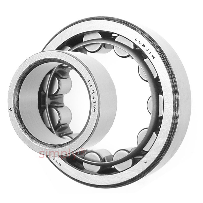 Major Branded LLRJ1-1/4 Cylindrical Roller Bearing 1-1/4x2-3/4x11/16 inch