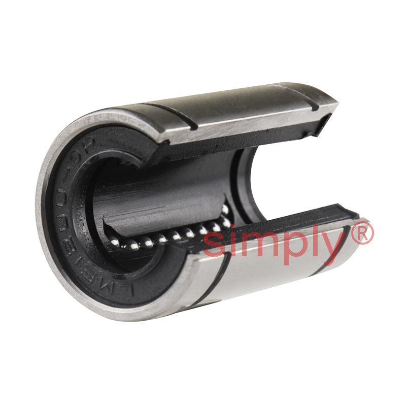 LME12UUOP Open Linear Ball Bushing with Rubber Seals 12x22x32mm