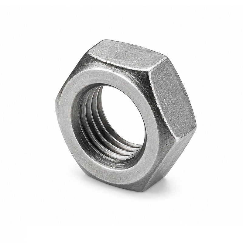 Unifix M8x13 - Grade 4 Steel Lock Nut DIN 936 with 1.25mm Pitch and Bright Zinc Plated Finish