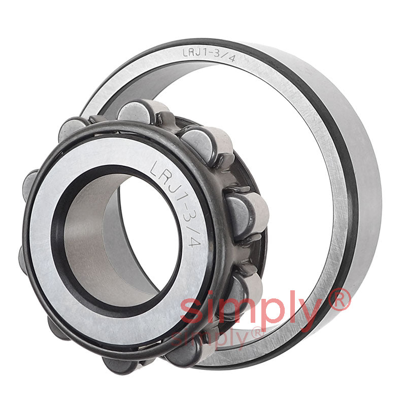Major Branded LRJ1-3/4 Cylindrical Roller Bearing 1-3/4x3-3/4x13/16 inch