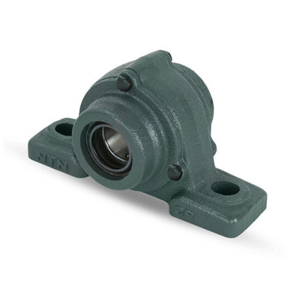 NTN M-C-UCP205D1 Metric Cast Iron Two Bolt Pillow / Plummer Block Housing with 25mm Bore Insert with Cast Iron Cover - Open Version - Allow 2-3 Days
