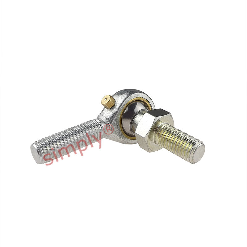 Dunlop MB-M10S Right Hand Metric Steel / Bronze Lined Maintenance Required Studded Male Rod End M10x1.5 Thread