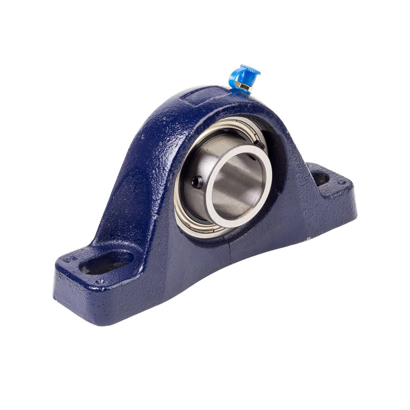 RHP MP35 Two Bolt Cast Iron Pillow Block and 35mm Bore Grub Screw Insert