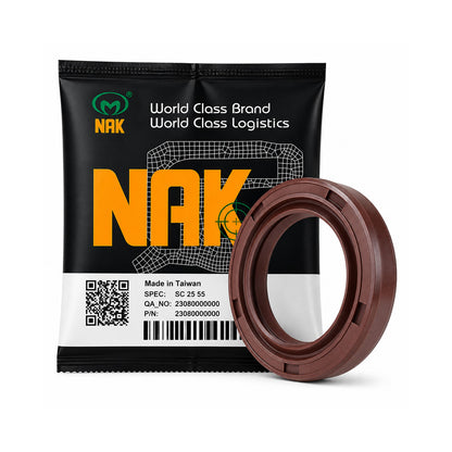 NAK 75x120x7/7.5mm HIGH PRESSURE FKM Rubber Double Lip Rotary Shaft Oil Seal with Extra Internal Sealing Profile with Garter Spring TCN11 - Allow 7-10 Days