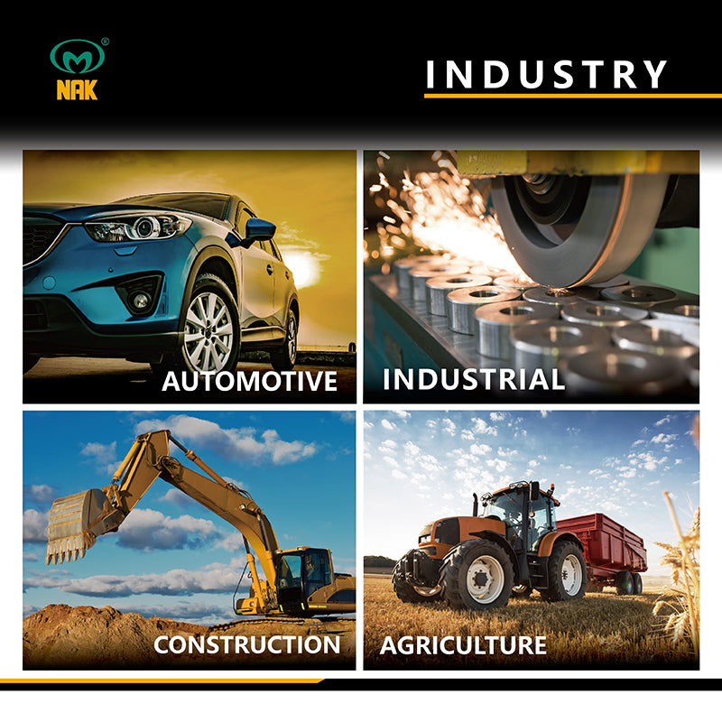 NAK 1.562x2.375x0.375 inch Nitrile Rubber Double Lip Rotary Shaft Oil Seal with Garter Spring TC