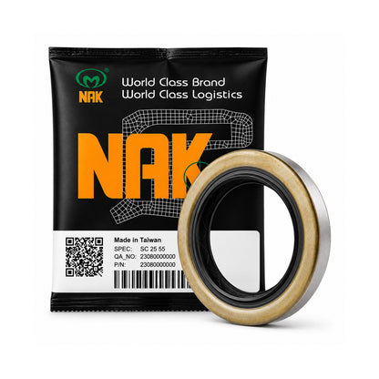 NAK 9.5x11.5x0.813 inch Metal Cased FKM Rubber Additional Inner Case Single Lip Rotary Shaft Oil Seal with Garter Spring SA - Allow 7-10 Days