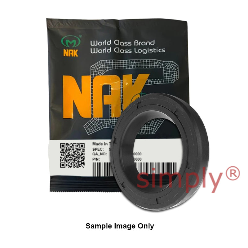 NAK 0.5x0.875x0.125 inch Nitrile Rubber Single Lip Rotary Shaft Oil Seal VC