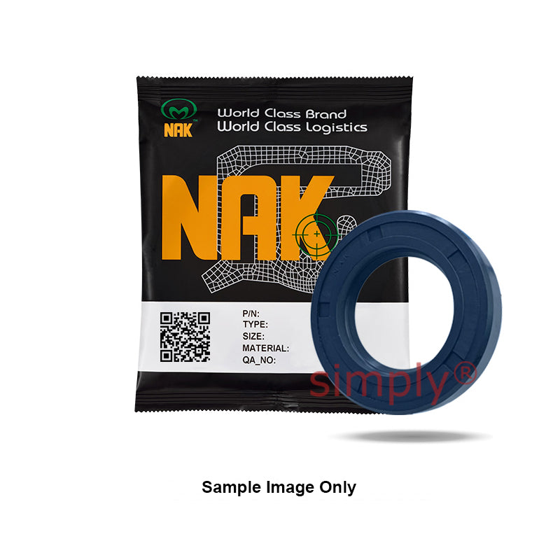 NAK 23.3x29.7x4mm Blue Nitrile Rubber Single Lip Rotary Shaft Oil Seal with Stainless Spring SC - Allow 7-10 Days