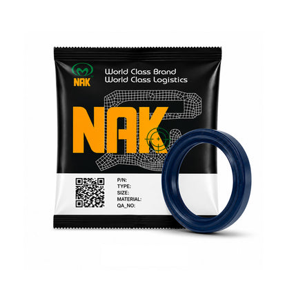 NAK 34x52x10mm Blue Nitrile Rubber Double Lip Rotary Shaft Oil Seal with Garter Spring TC - Allow 7-10 Days