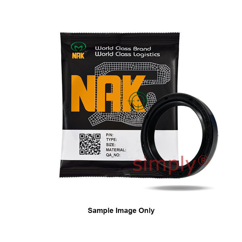 NAK 1.25x2x0.5 inch Nitrile Rubber Double Lip Rotary Shaft Oil Seal with Garter Spring TC
