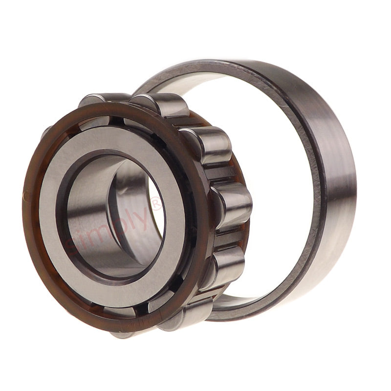 SKF N305ECP Single Row Cylindrical Roller Bearing with Polyamide Cage 25x62x17mm