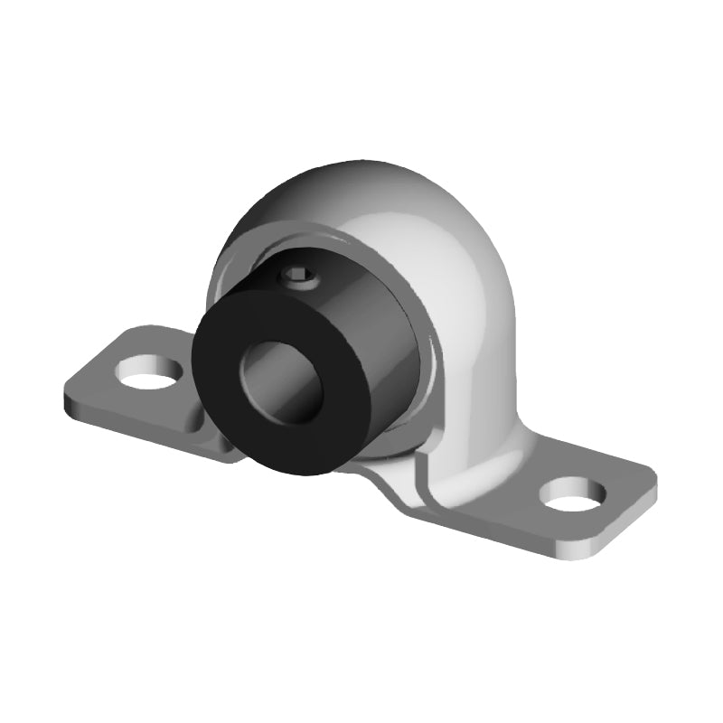 NTN AELPP206-101W3 Imperial Pressed Steel Two Bolt Plummer Block Housing with 1-1/16 inch Eccentric Collar Insert - Allow 2-3 Days