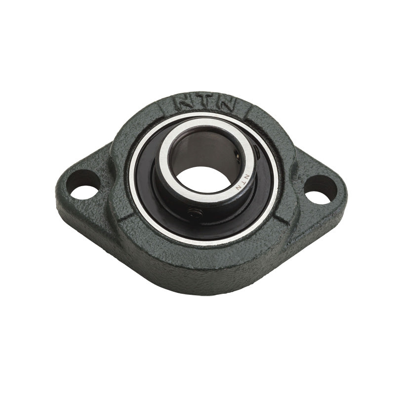 NTN M-ASFB206-103 Imperial Two Bolt Oval Cast Iron Flange Housing with 1-3/16 inch Bore Insert - Allow 2-3 Days