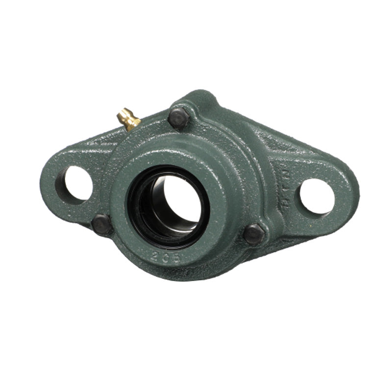 NTN C-UKFL309D1/H2309X Metric Two Bolt Cast Iron Oval Housing with Cast Iron Cover - Open Version - Insert and Adaptor Sleeve Fits 40mm Shaft - Allow 2-3 Days
