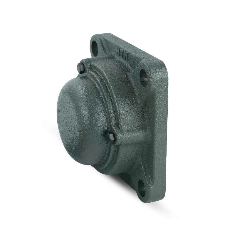NTN CM-UCF328D1 Metric Four Bolt Square Cast Iron Flange Housing with 140mm Bore Insert with Cast Iron Cover - Closed Version - Allow 2-3 Days