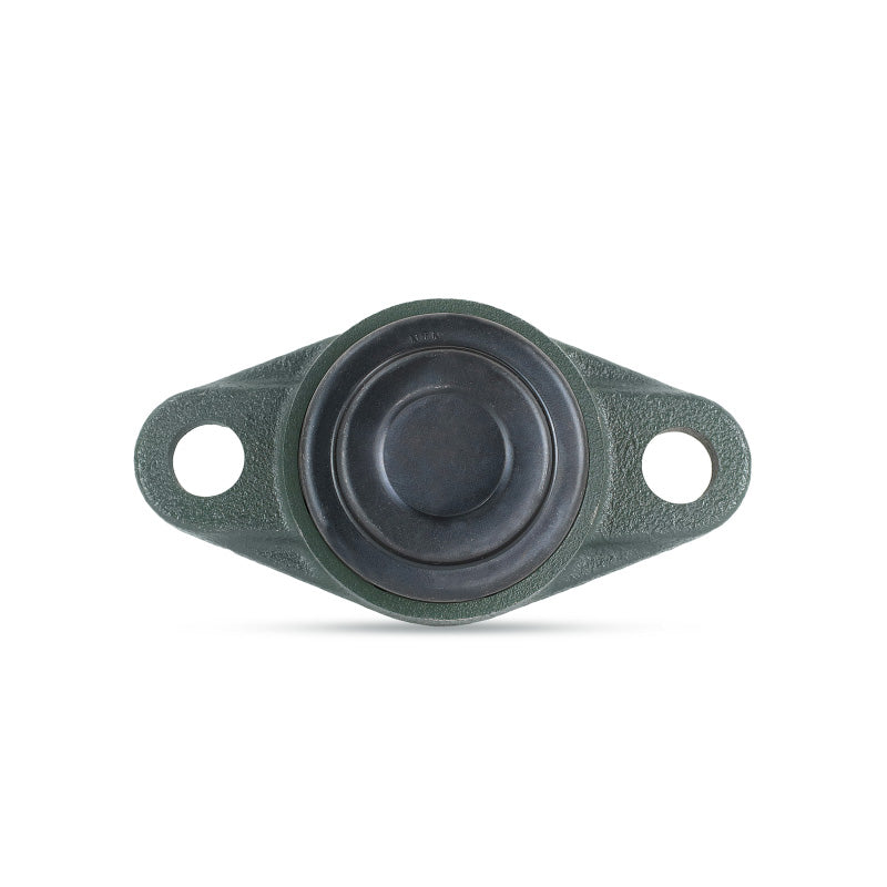 NTN SM-UCFL209-112D1 Imperial Two Bolt Oval Cast Iron Flange Housing with 1-3/4 inch Bore Insert with Steel Plate Cover - Closed Version - Allow 2-3 Days