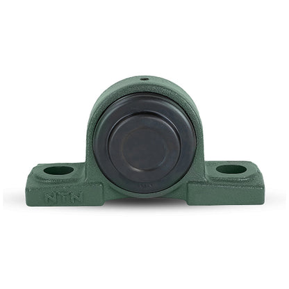 NTN M-SM-UCP211-200D1 Imperial Cast Iron Two Bolt Pillow / Plummer Block Housing with 2 inch Bore Insert with Steel Plate Cover - Closed Version - Allow 2-3 Days