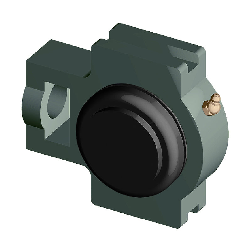 NTN SM-UKT207SD1/HS2307 Imperial Cast Iron Take Up Unit with Steel Plate Cover - Closed Version - Insert and Adaptor Sleeve Fits 1-1/8 inch Shaft - Allow 2-3 Days