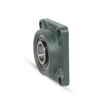 NTN UKFS305D1/H2305X Metric Four Bolt Square Cast Iron Housing Insert and Adaptor Sleeve Fits 20mm Shaft - Allow 2-3 Days