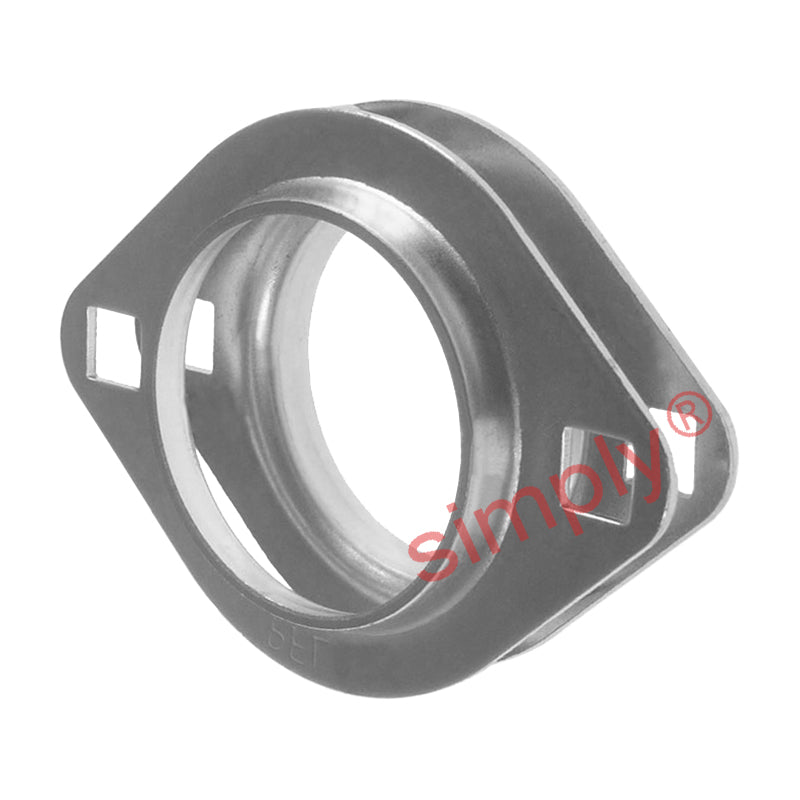 PFL203 1 Set of Oval 2 Bolt Pressed Steel Bearing Housing for SA and SB 201 / 202 / 203 and 172 Inserts