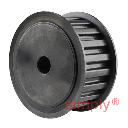 P10-L-050F - 3/8 inch Pitch 10 Tooth Flanged Pilot Bored Steel Timing Pulley for 1/2 inch Wide Belts