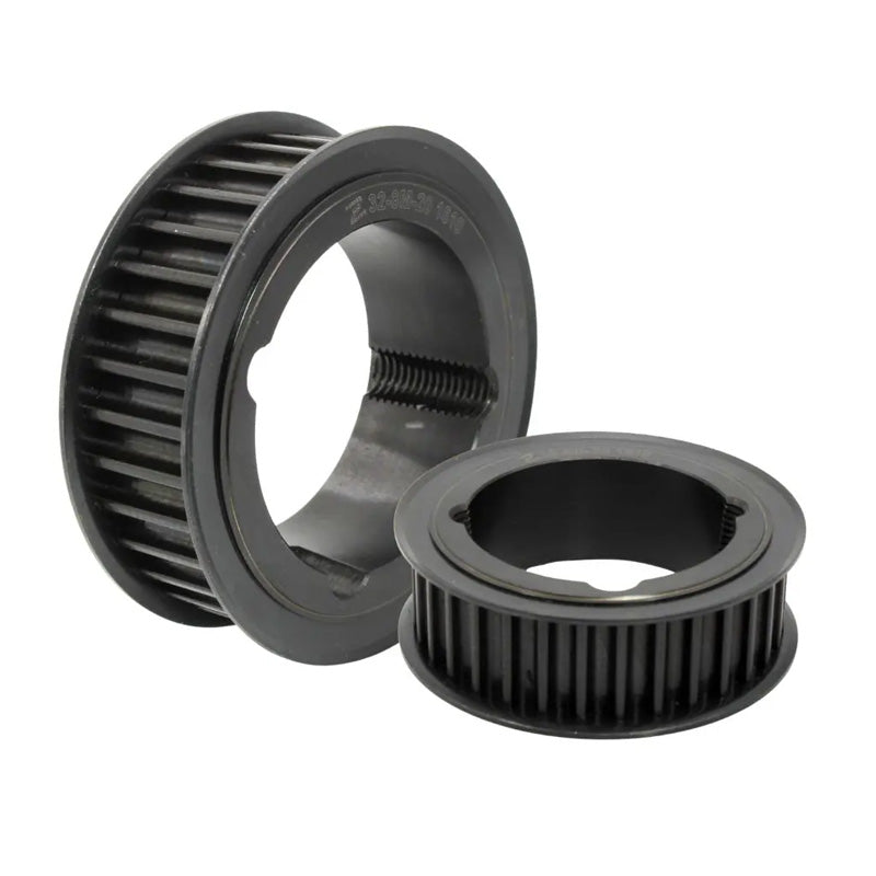 PC8M-30S-36 - 8mm Pitch 30 Tooth Polychain and Synchrochain Steel Taper Bore Timing Belt Pulley for 36mm Wide Belts