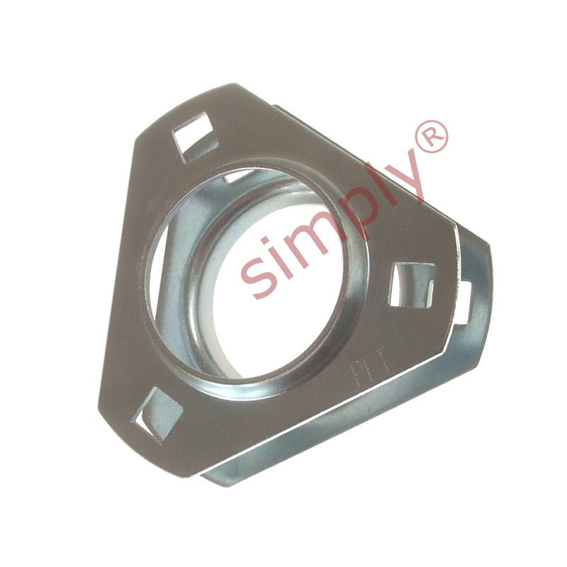 SSPFT-3 Pressed Stainless Steel 3 Bolt Triangle Flange Housing for SA and SB 201 / 202 / 203 Inserts