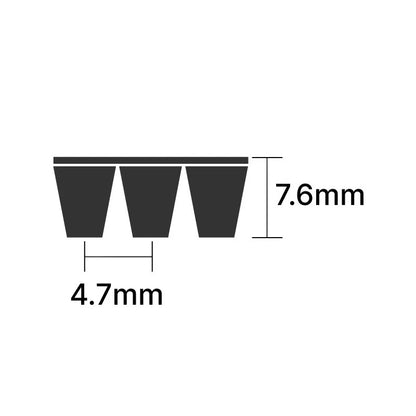 655PL/257L Pix Poly V Multiple Ribbed Belt 655mm/25.7 inch Length with 23 Ribs Allow 2-3 Days