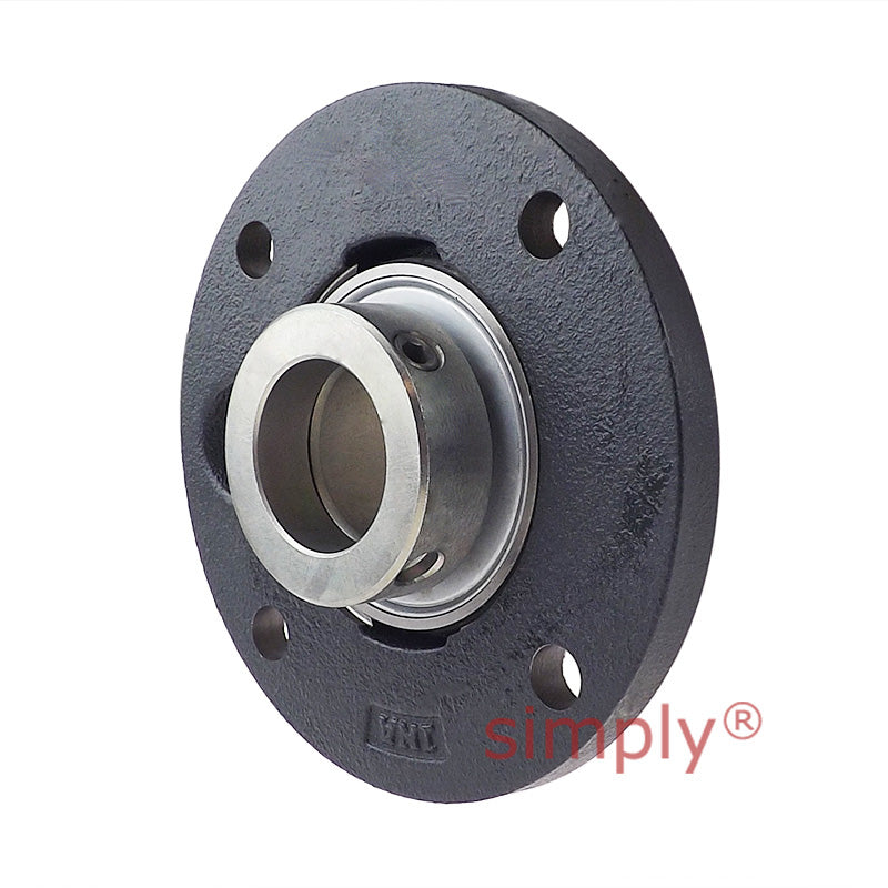 INA PME40XLN Four Bolt Cast Iron Round Housing with Eccentric Collar Insert 40mm Bore
