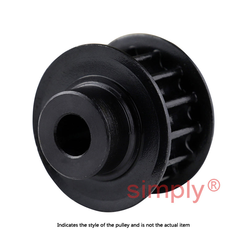 PC14M-38S-125 - 14mm Pitch 38 Tooth Polychain and Synchrochain Steel Pilot Bore Timing Belt Pulley for 125mm Wide Belts