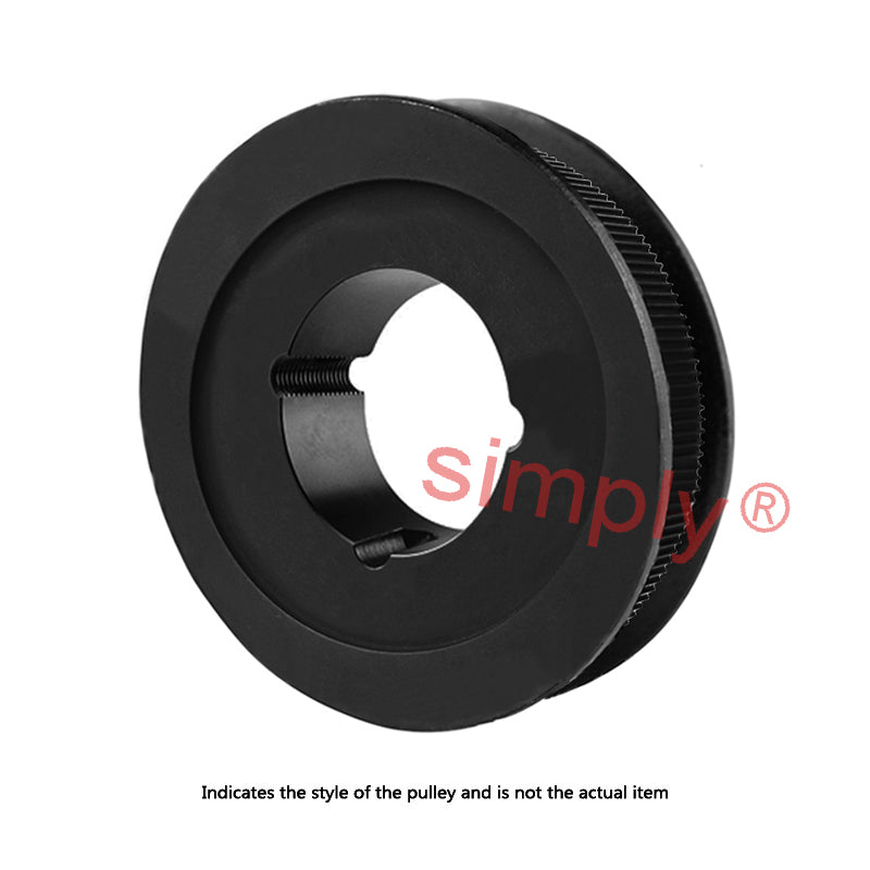 PC14M-36S-37 - 14mm Pitch 36 Tooth Polychain and Synchrochain Steel Taper Bore Timing Belt Pulley for 37mm Wide Belts