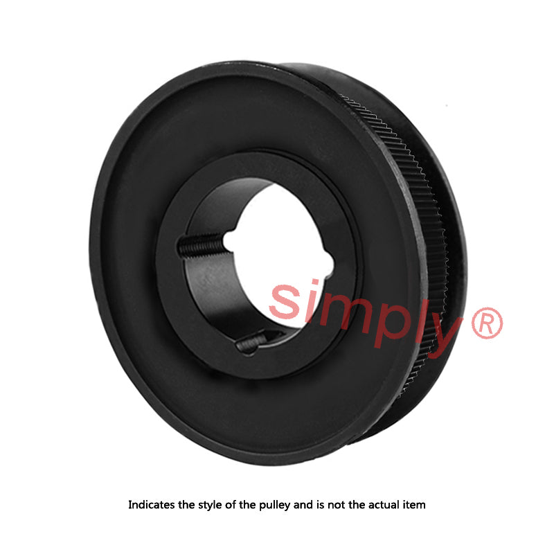 PC14M-56S-37 - 14mm Pitch 56 Tooth Polychain and Synchrochain Steel Taper Bore Timing Belt Pulley for 37mm Wide Belts