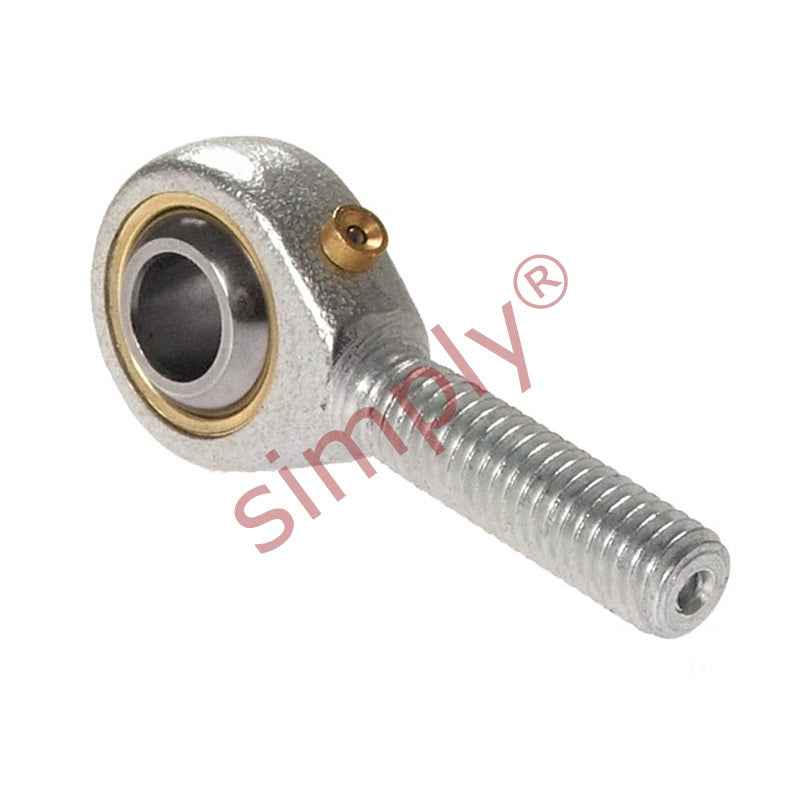 Dunlop POS16A Right Hand Steel / Bronze Lined Plain Male Rod End 16mm Bore M16x2 Thread