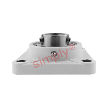 RHP PSF1-1/2CR Thermo Plastic Four Bolt Square Flange Housing with 1-1/2 inch Bore Stainless Insert