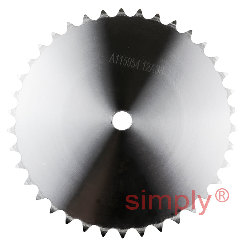 Branded 38 Tooth 12B Simplex Platewheel for 3/4 inch Pitch Chain
