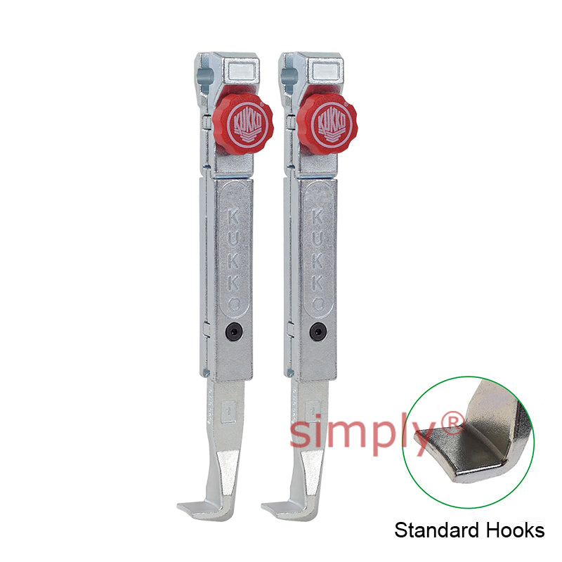 KUKKO Series 2-302-P Quick Adjusting Standard Pulling Jaws (Pair) 300mm Allow 2-3 Days