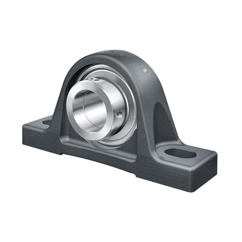 INA RASE90XLFA164 Cast Iron Plummer Block Housing with Eccentric Collar Insert for High Temperatures 90mm Bore