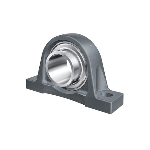 INA RASEY1-3/16 Cast Iron Plummer Block Housing with Grub Screw Insert 1-3/16 inch Bore