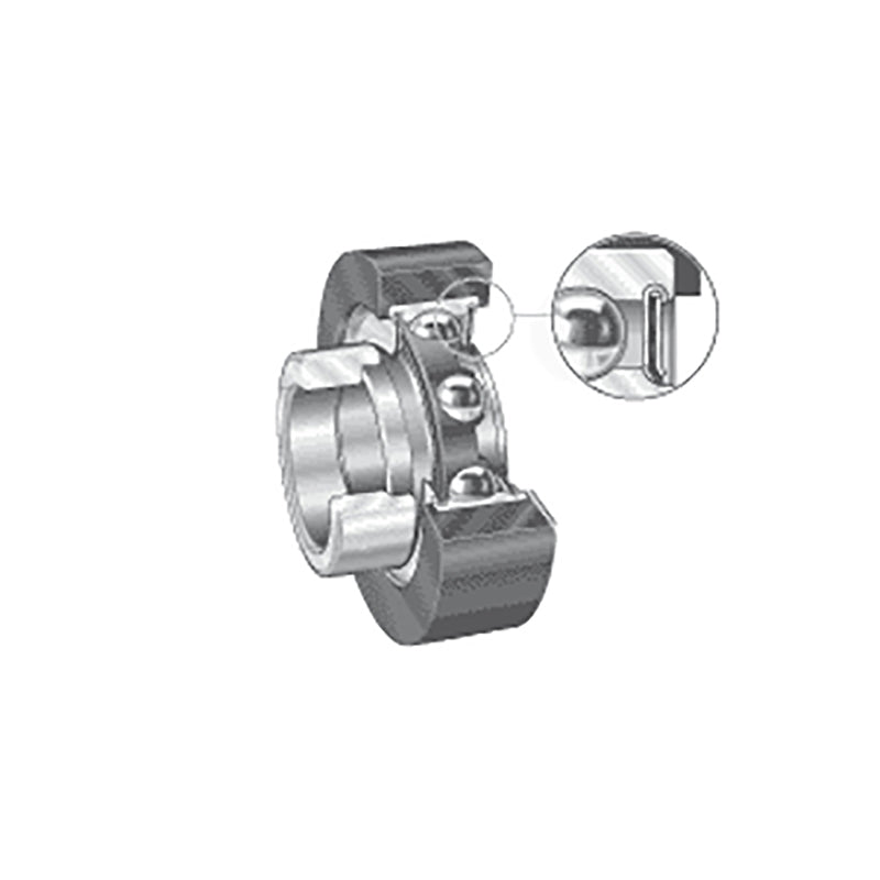 INA RCSMB30/65XLFA106 Metric Bearing Insert with Rubber Interliner and P Seals and Eccentric Collar 30x65.1x26.5mm