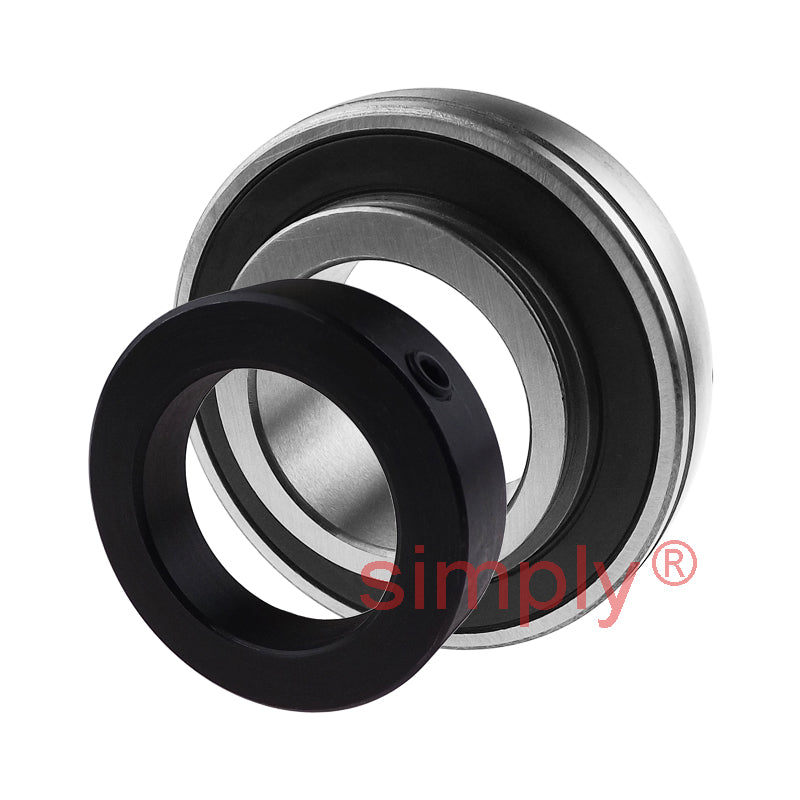 SA211-32 Imperial Bearing Insert with Locking Collar 2 inch Bore 100mm Outside Dia