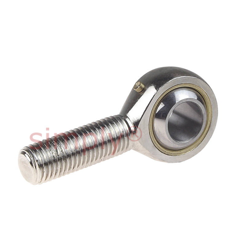 Codex SAKAC18M Right Hand Steel / Bronze Lined Plain Male Rod End M18x1.5 Thread