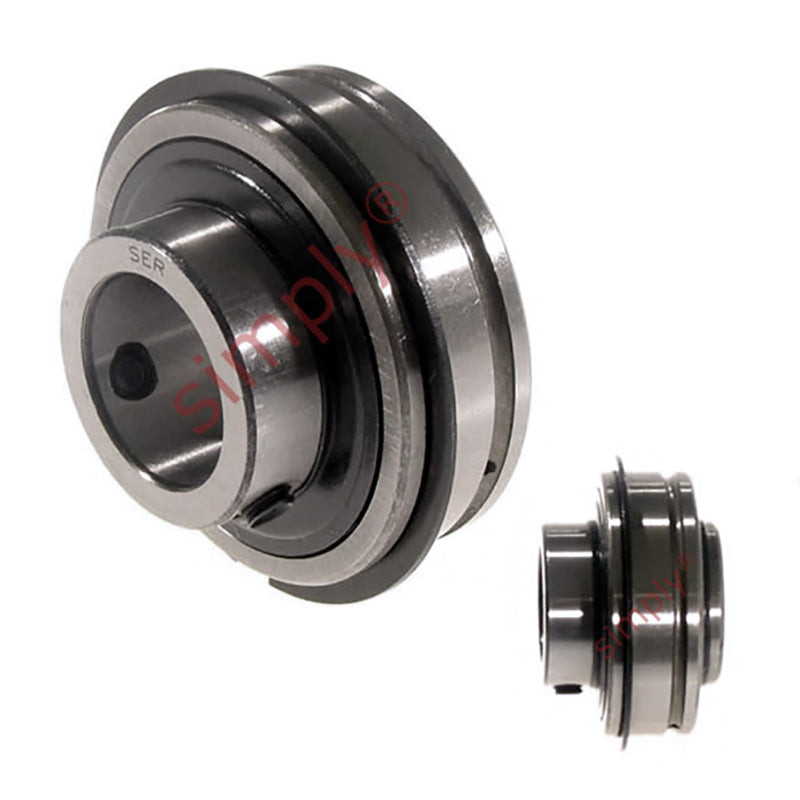 SER211 Metric Bearing Insert and Snap Ring 55mm Bore 100mm Outside Dia