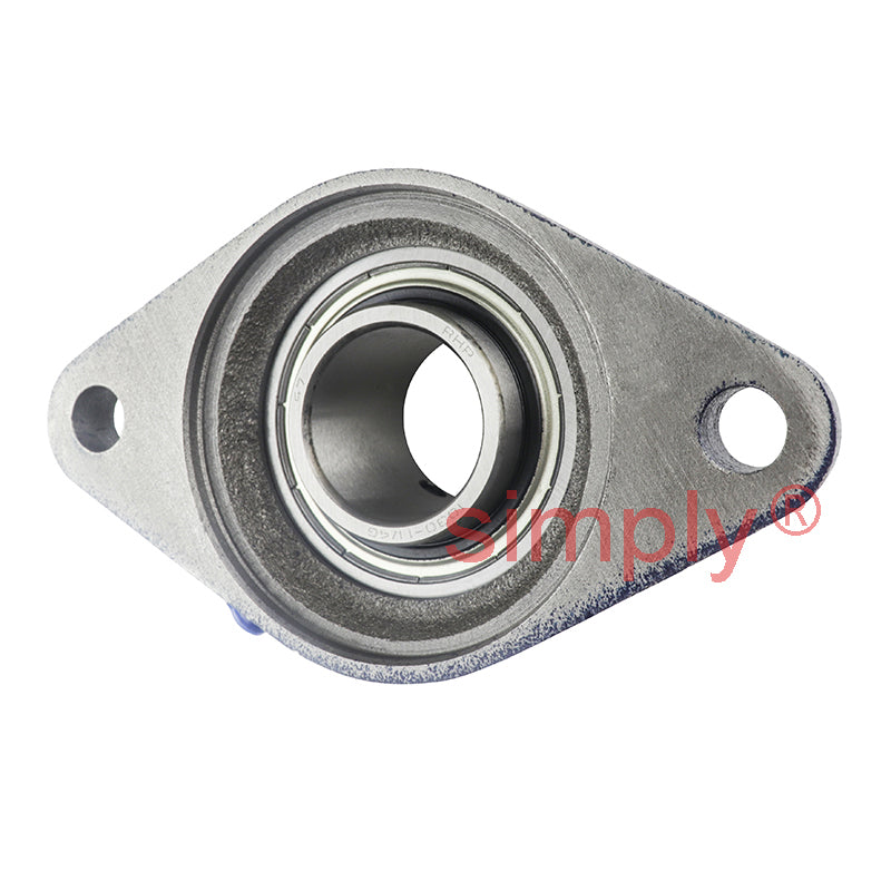 RHP SFT1 Two Bolt Oval Cast Iron Flange Housing 1 inch Bore Insert