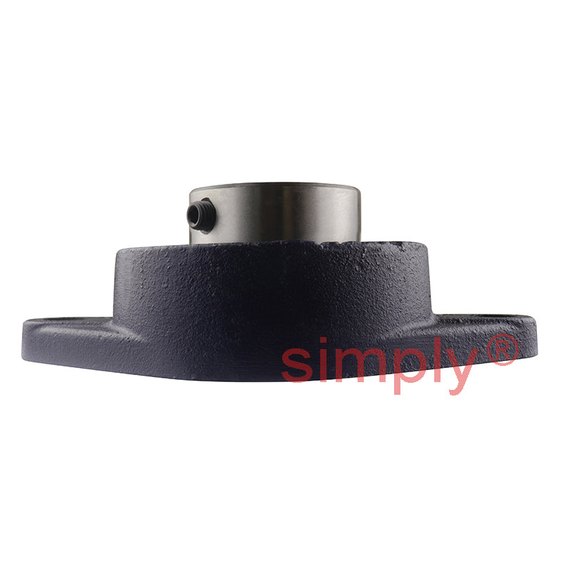 RHP SFT50 Two Bolt Oval Cast Iron Flange Housing 50mm Bore Insert