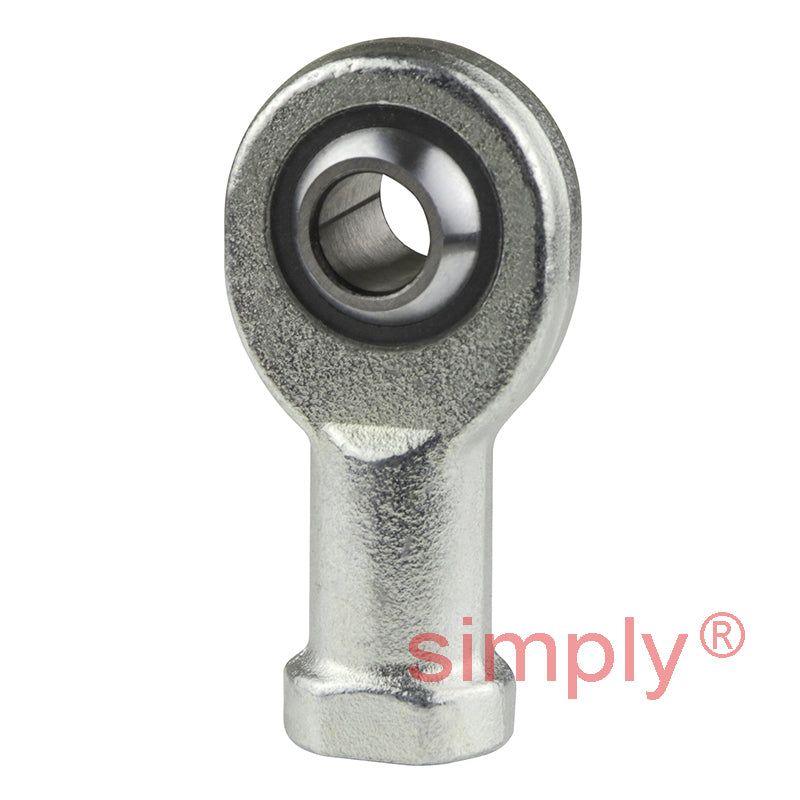 SKF SIKB8F Right Hand Steel / PTFE FRP Lined Plain Female Rod End M8 Thread