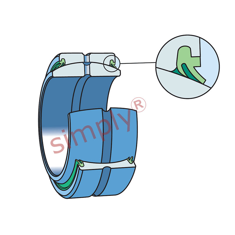 SKF GEZ112ES2RS Double Seal Spherical Plain Bearing 44.45x71.44x38.89x33.34mm