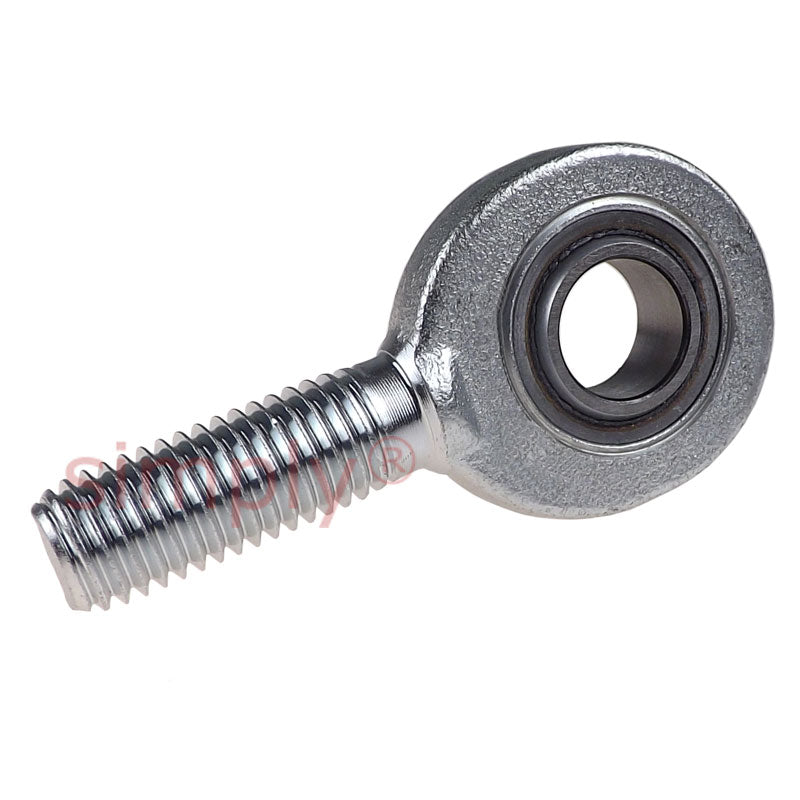SKF SA25C Right Hand Steel / PTFE Sintered Bronze Lined Plain Male Rod End M24x2 Thread
